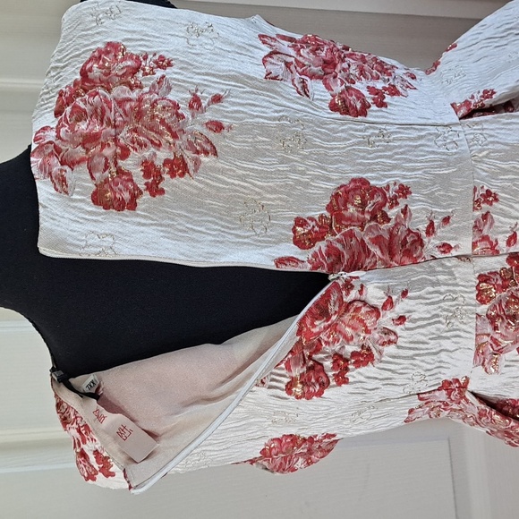 NWT YIMEI Stylewe Mini Sleeveless Red Gold Sparkle Formal Party Aline Glam Dress - Picture 5 of 14